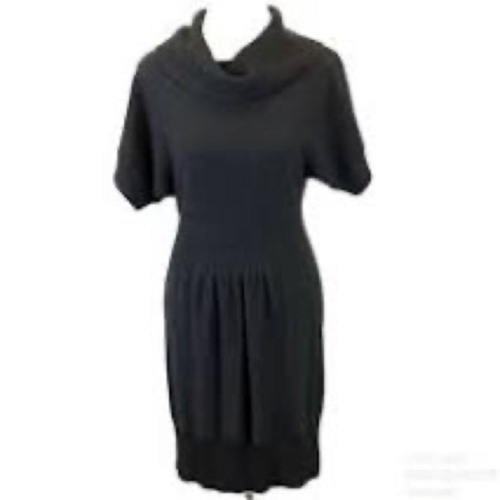 Ann Taylor Loft Wool Petite Cowl Neck Sweater Dress